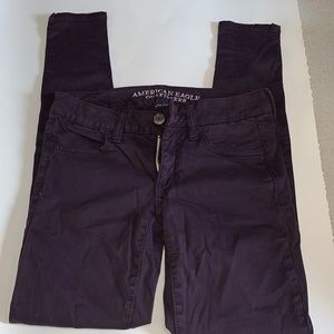 Purple Denim Skinny Jeans